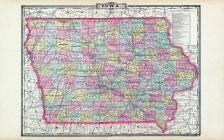 Iowa State Map, Scott County 1894